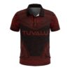 Tuvalu Polo Shirt - Polynesian Chief Red Version - BN10
