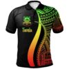 Tuvalu Polo Shirt Reggae - Polynesian Tentacle Tribal Pattern - BN11