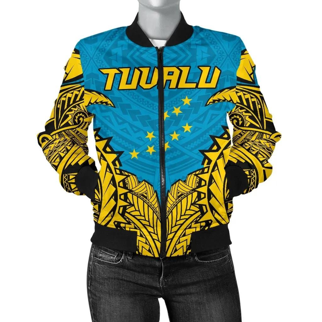 Tuvalu Premium Women's Bomber Jacket A7 Bomber Jacket Tuvalu Premium Women's Bomber Jacket A7 Bomber Jacket