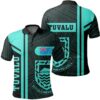 Tuvalu Turquoise Polo Shirt- Boba Style - AH - J14