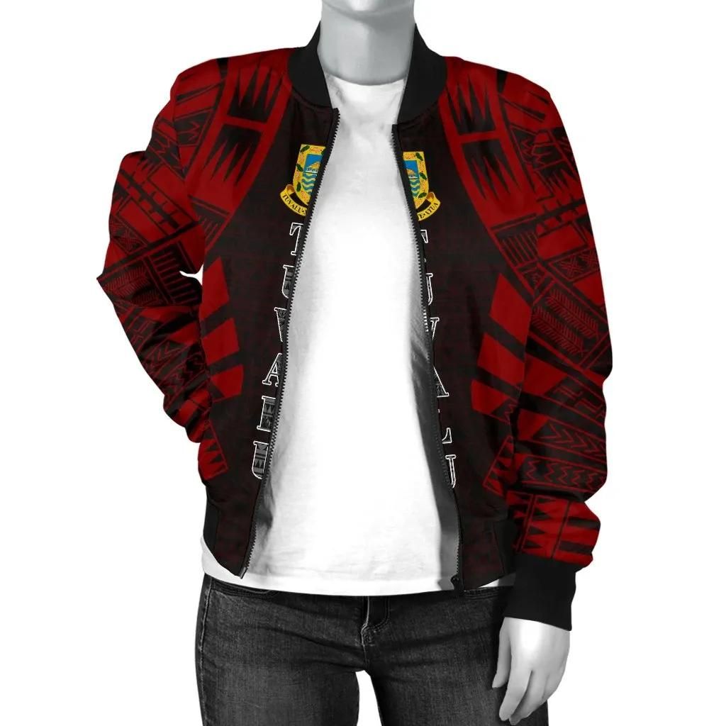 Tuvalu-Women-Bomber-Jacket-Polynesian-Tattoo-Red-BN0110-Bomber-Jacket-2