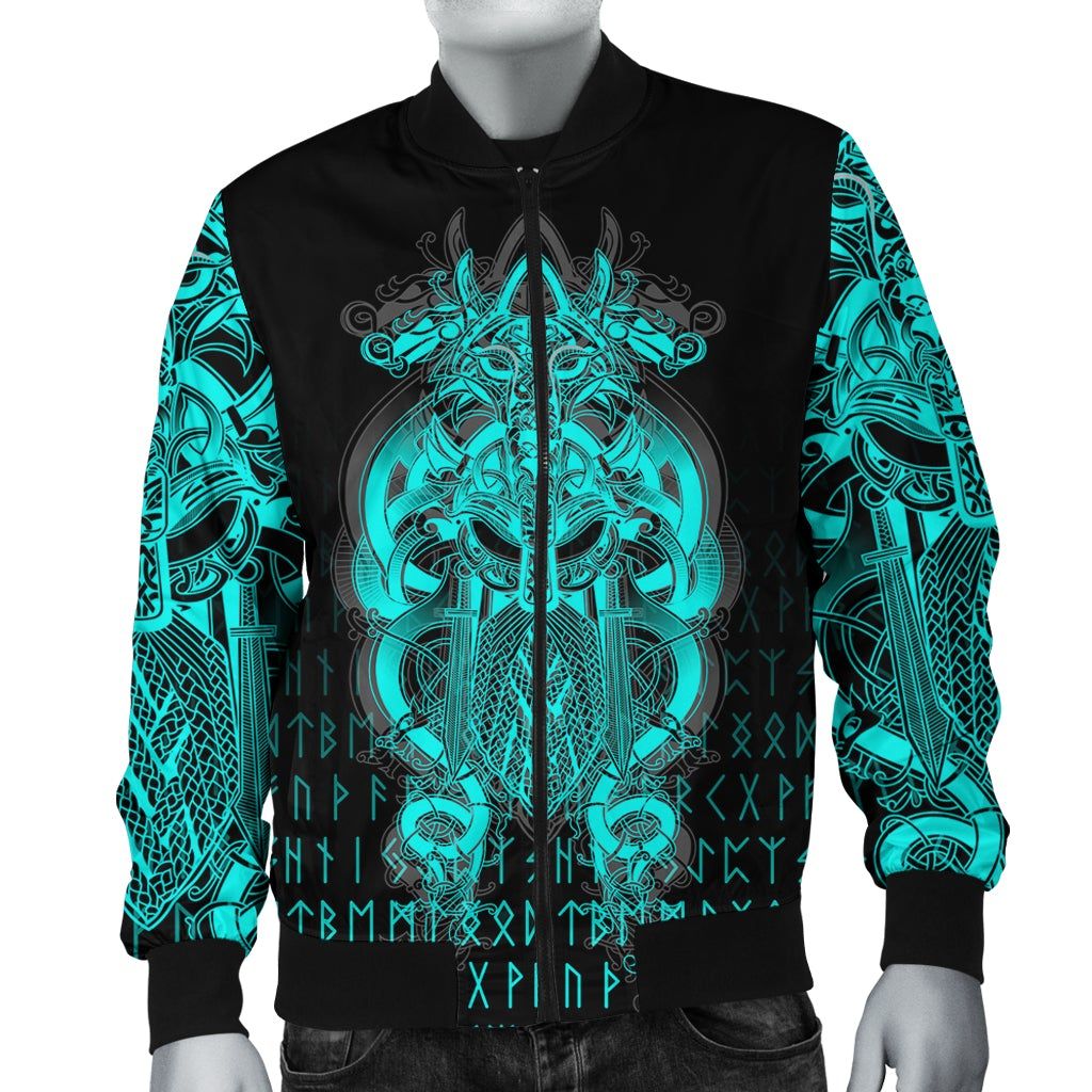 Tyr Tattoo Cyan Bomber Jacket A27 Tyr Tattoo Cyan Bomber Jacket A27