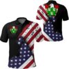 Tyson USA Polo Shirt - Special Grunge Flag - American Family Crest A7