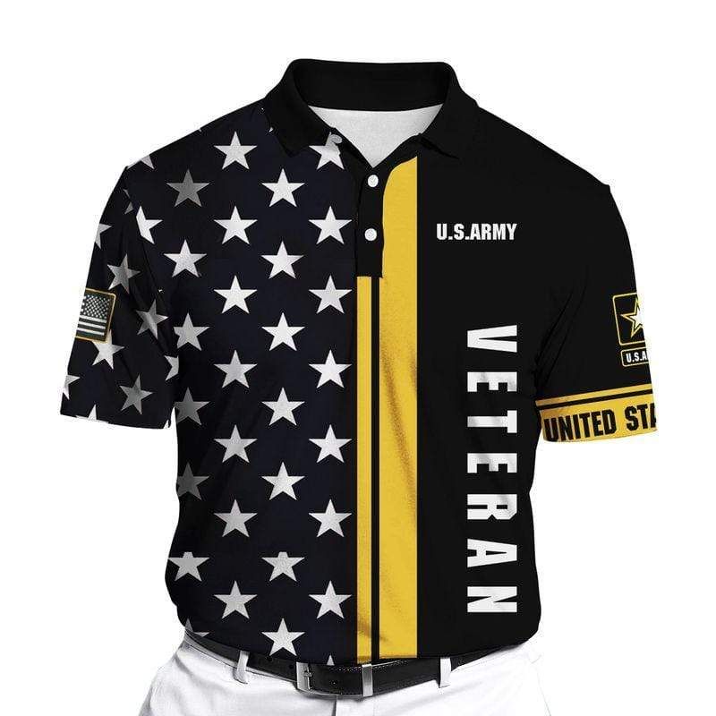 U.S Army Veteran Stars Polo Shirt U.S Army Veteran Stars Polo Shirt