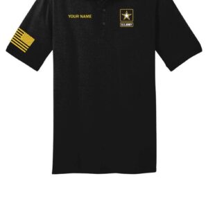 U.S. Army Veteran Custom Name Polo Shirt #Kv