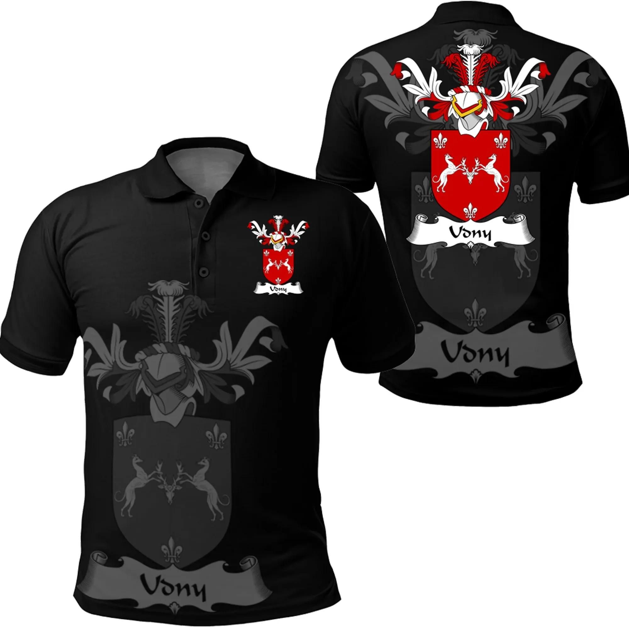 Udny Family Crest Polo Shirt - Golf Shirt A7 Udny Family Crest Polo Shirt - Golf Shirt A7