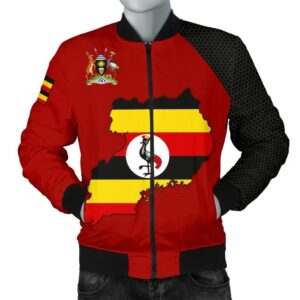 Uganda Bomber Jacket Map (Men) A5 Bomber Jacket