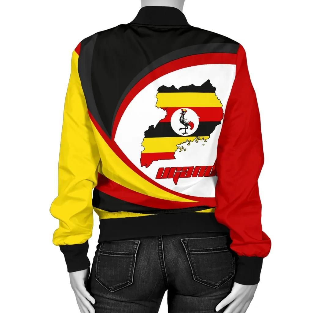 Uganda Strong Flag Women A10 Bomber Jacket Uganda Strong Flag Women A10 Bomber Jacket