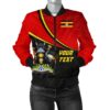 Uganda Personalised Women's Bomber Jacket - National Flag - BN15 Bomber Jacket