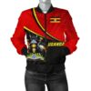 Uganda Women's Bomber Jacket - National Flag - BN15 Bomber Jacket