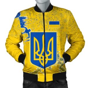 Ukraine Christmas Coat Of Arms Men Bomber Jacket X Style J78 Bomber Jacket