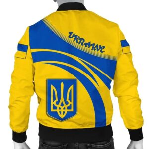 Ukraine Coat Of Arms Men Bomber Jacket Cricket J5W Bomber Jacket