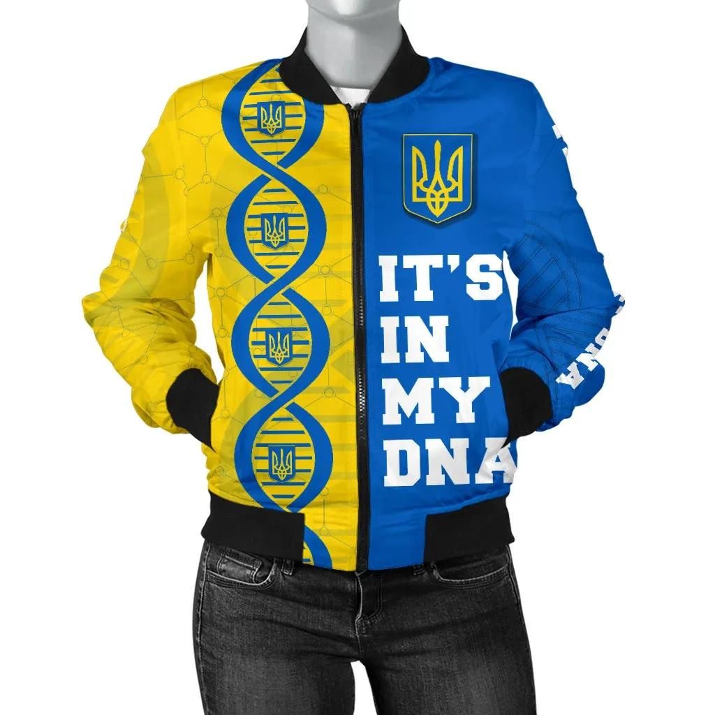 Ukraine DNA Women Bomber Jacket K5 Bomber Jacket Ukraine DNA Women Bomber Jacket K5 Bomber Jacket
