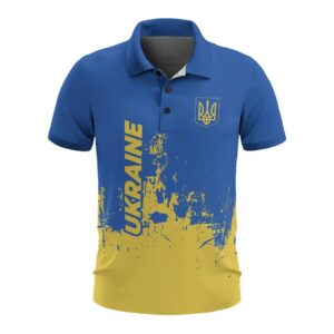Ukraine Men's All Over Print Polo Shirt (Model T55)