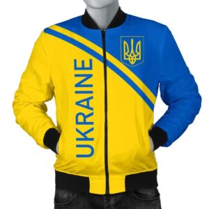 Ukraine Men's Bomber Jacket - Curve Version - BN04 Bomber Jacket