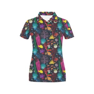 Underwater Cute Print Design Lks303 Women'S Polo Shirt