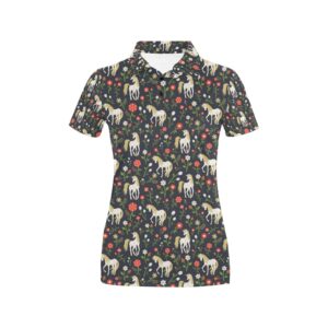 Unicorn Print Design Lks301 Women'S Polo Shirt