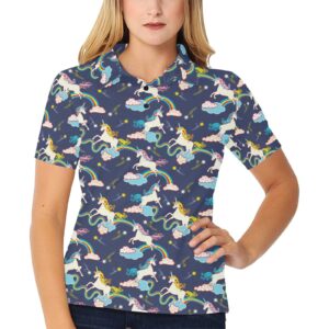 Unicorn Print Design Lks304 Women'S Polo Shirt