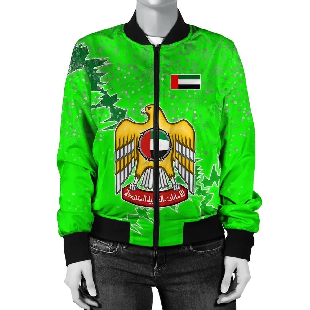 United Arab Emirates Christmas Coat Of Arms Women Bomber Jacket X Style J78 Bomber Jacket United Arab Emirates Christmas Coat Of Arms Women Bomber Jacket X Style J78 Bomber Jacket