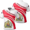 United Kingdom Coat Of Arms Polo Shirt Cricket Style J5W