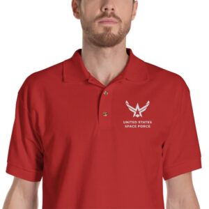 United States Space Force "Reverse" Embroidered Polo Shirt