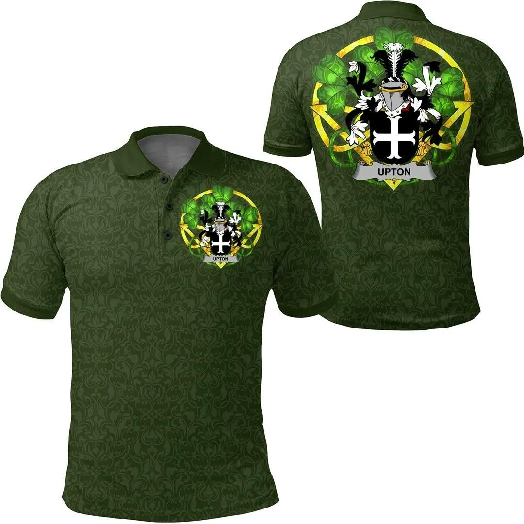 Upton Ireland Polo Shirt - Celtic Shamrock - Irish Family Crest A7 Upton Ireland Polo Shirt - Celtic Shamrock - Irish Family Crest A7