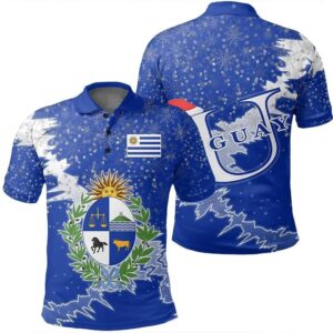 Uruguay Christmas Coat Of Arms Polo Shirt X Style J78