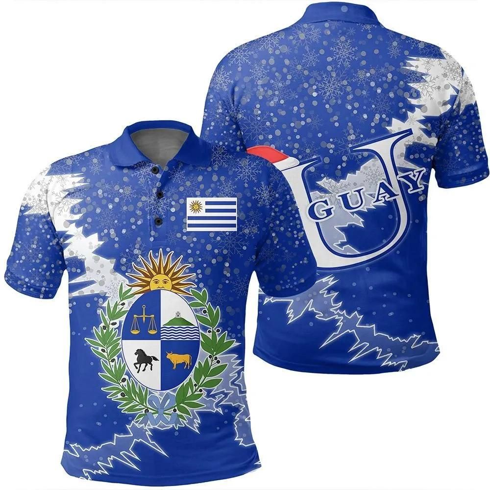 Uruguay Christmas Coat Of Arms Polo Shirt X Style J78 Uruguay Christmas Coat Of Arms Polo Shirt X Style J78