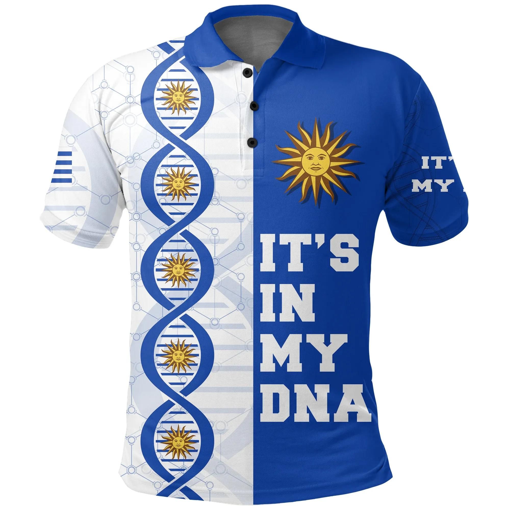 Uruguay DNA Polo Shirt Sun Of May K5 Uruguay DNA Polo Shirt Sun Of May K5