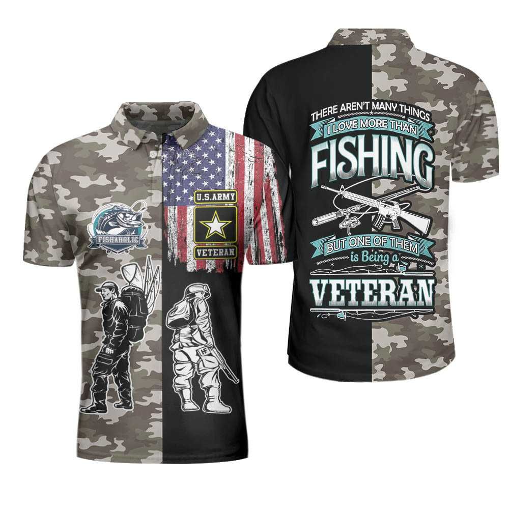 Us Army Proud To Be Veteran Love Fishing Angler Fisherman Polo Shirt #V Us Army Proud To Be Veteran Love Fishing Angler Fisherman Polo Shirt #V