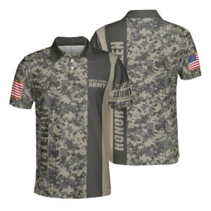 Us Army Veteran Honor The Fallen Polo Shirt #Kv