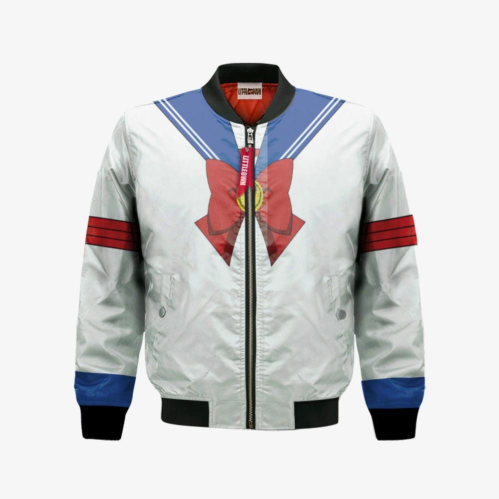 Usagi Tsukino Bomber Jacket Custom Sailor Moon Cosplay Costumes Bomber Jacket Usagi Tsukino Bomber Jacket Custom Sailor Moon Cosplay Costumes Bomber Jacket
