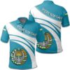 Uzbekistan Coat Of Arms Polo Shirt Cricket Style J5W