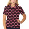 Vampire Lips Print Design Lks303 Women'S Polo Shirt