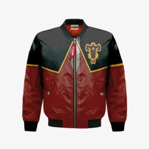 Vannesa Enoteca Bomber Jacket Custom Black Clover Cosplay Costumes Bomber Jacket