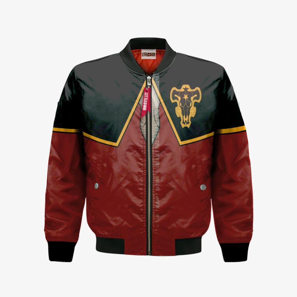 Vannesa Enoteca Bomber Jacket Custom Black Clover Cosplay Costumes Bomber Jacket Vannesa Enoteca Bomber Jacket Custom Black Clover Cosplay Costumes Bomber Jacket