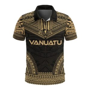 Vanuatu Polo Shirt - Polynesian Chief Gold Version - BN10