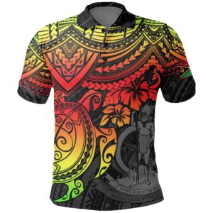 Vanuatu Polynesian Polo Shirt - Reggae Turtle - BN1518