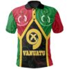 Vanuatu Polynesian Polo Shirt - Vanuatu Flag and Coat Of Arms - BN18