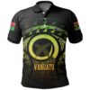 Vanuatu Turtle Hibiscus Polo Shirt (Reggae) A02