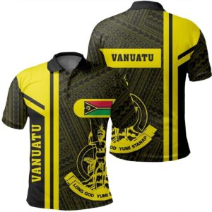 Vanuatu Yellow Polo Shirt- Boba Style - AH - J14