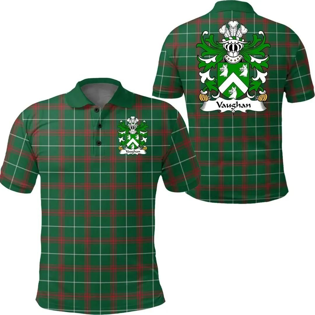 Vaughan (of Cardiganshire) Wales Polo Shirt - Welsh National Tartan A7 Vaughan (of Cardiganshire) Wales Polo Shirt - Welsh National Tartan A7