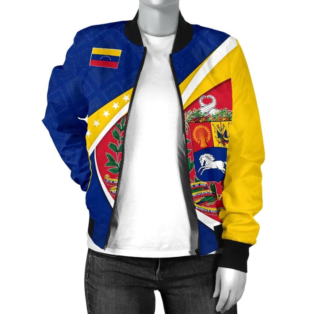 Venezuela-Bomber-Jacket-Venezuela-Coat-Of-Arms-Pattern-Women-A10-Bomber-Jacket-2
