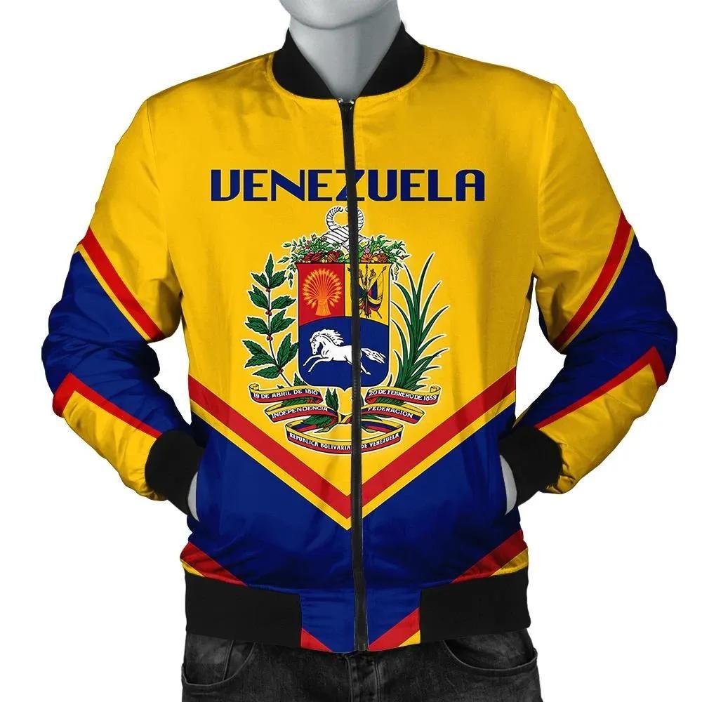Venezuela Coat Of Arms Men Bomber Jacket Lucian Style J5W Bomber Jacket Venezuela Coat Of Arms Men Bomber Jacket Lucian Style J5W Bomber Jacket