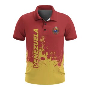 Venezuela Men's All Over Print Polo Shirt (Model T55)