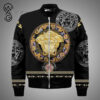 Versace Black Symbol All Over Print Bomber Jacket