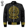 Versace Yellow All Over Print Bomber Jacket