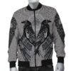 VikingStyle Bomber Jacket Raven Valknut A15 Bomber Jacket