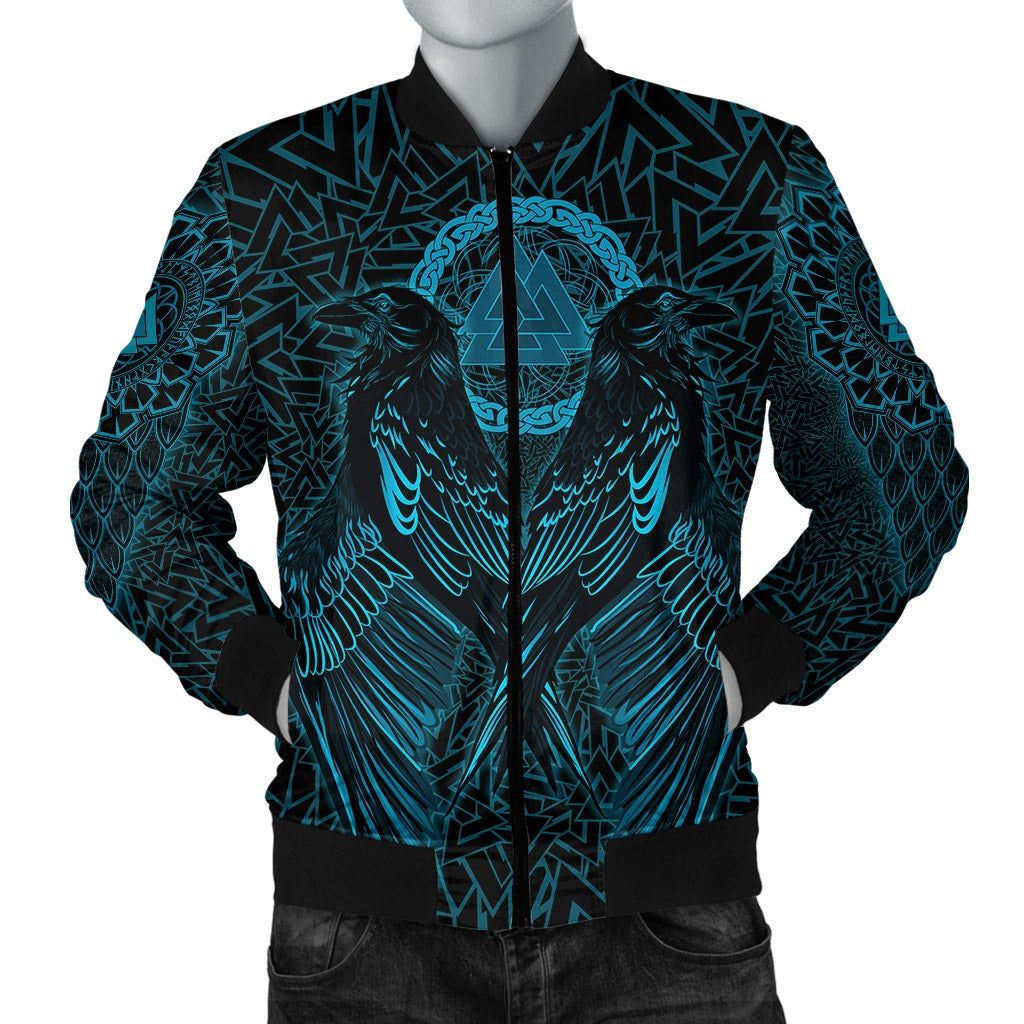 VikingStyle-Bomber-Jacket-Raven-Valknut-Cyan-A15-Bomber-Jacket-2
