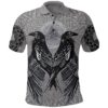 VikingStyle Polo Shirt Raven Valknut A15